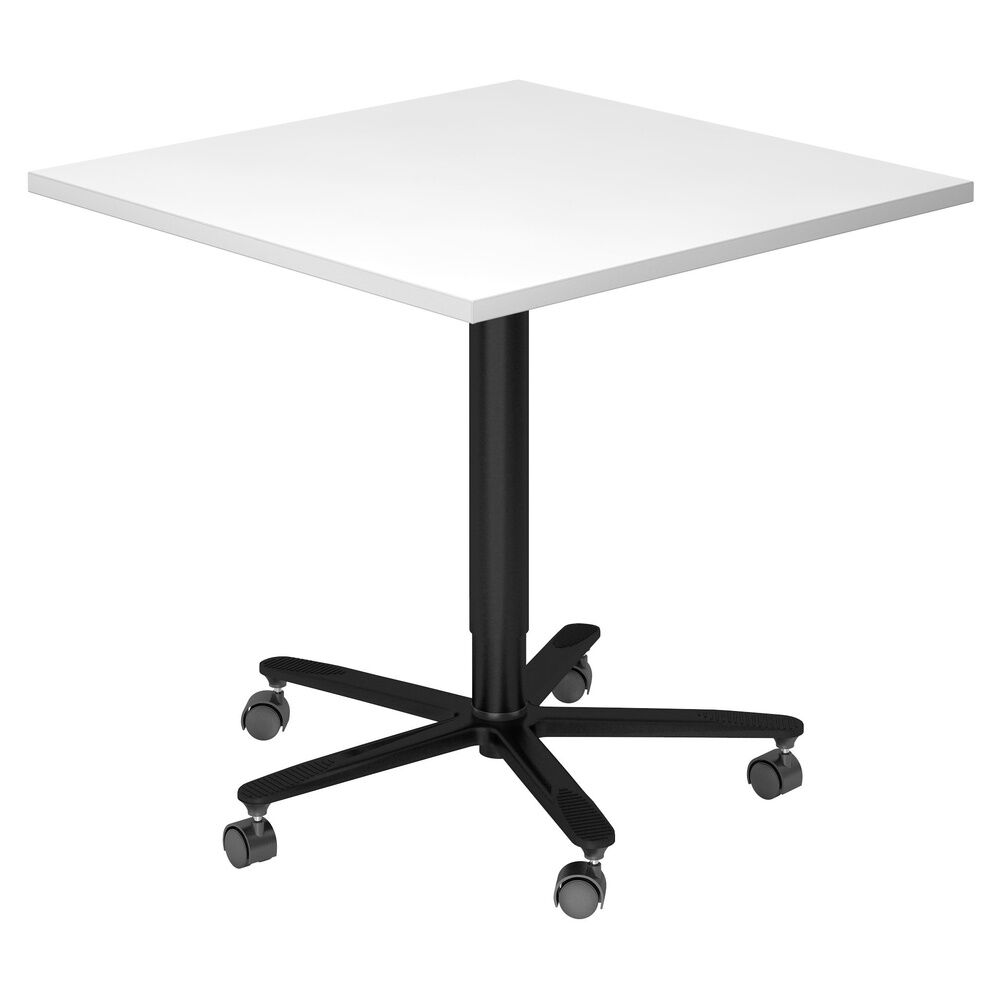 hjh OFFICE PRO BISTRO 88Q D - Sistema tavolo da conferenza Bianco 80x80 nero