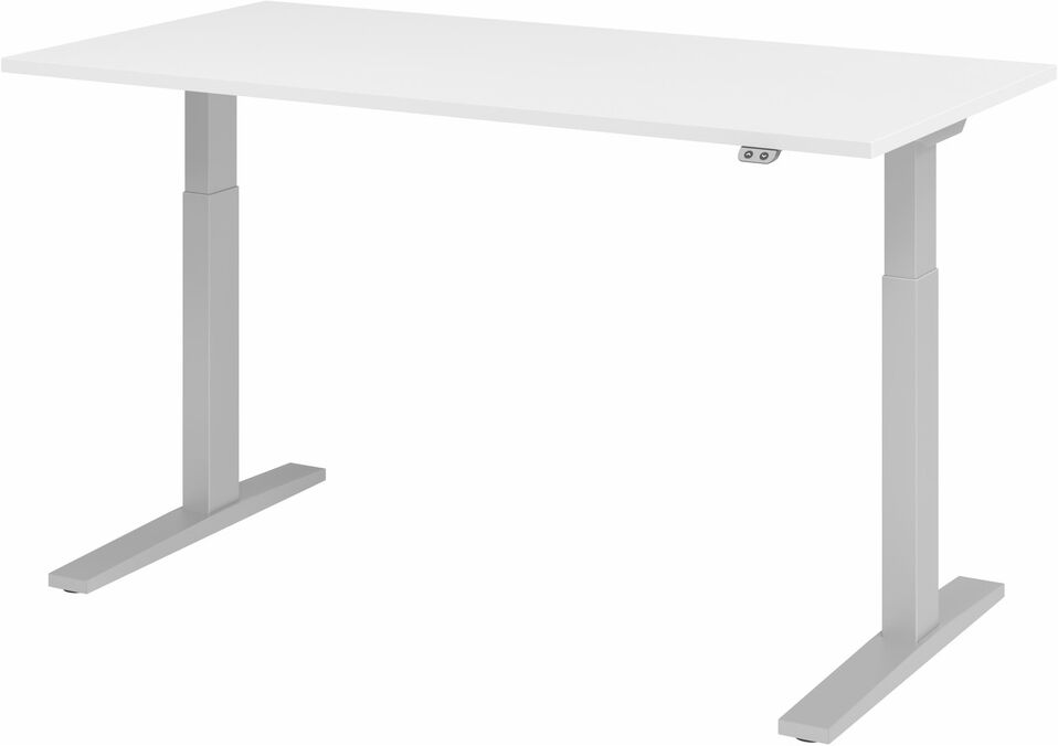 hjh OFFICE PRO XMKA 16 S   Scrivania - Bianco 160x80 regolabile in altezza elettrico