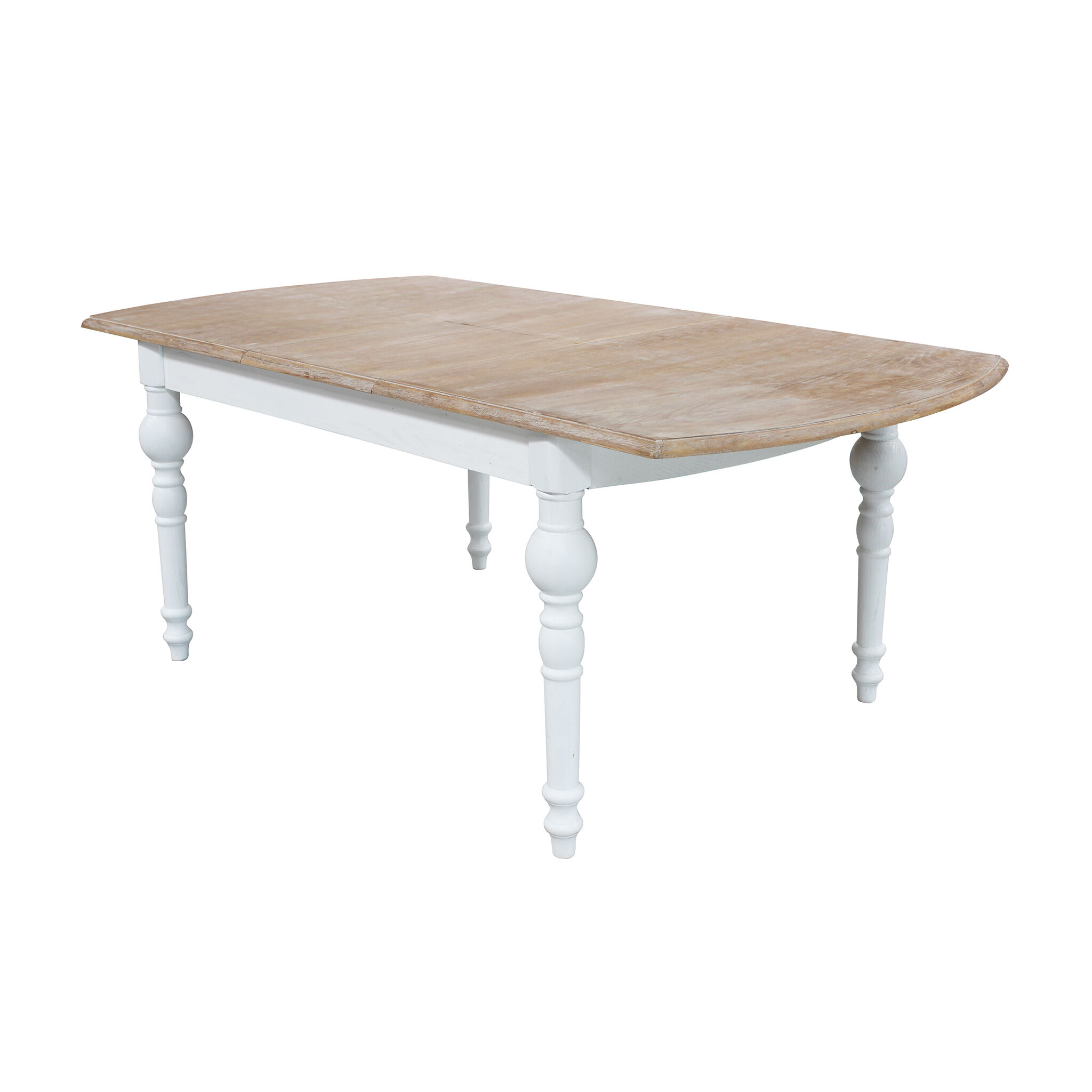 Milani Home tavolo vintage in legno 150/190x100 di design moderno vintage Marrone 150 x 76 x 100 cm