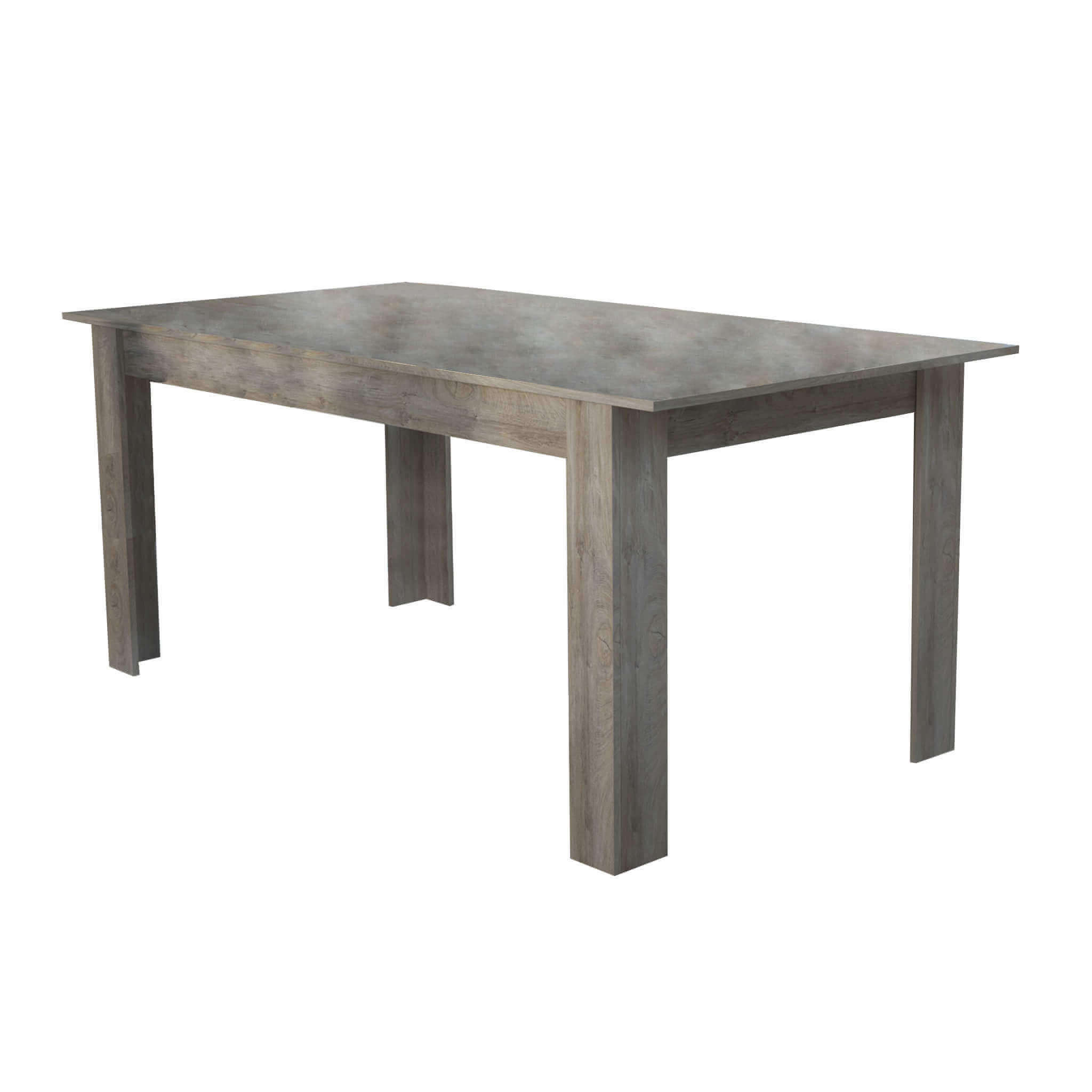 Milani Home tavolo da pranzo allungabile in legno di design per sala da pranzo 160/200x90x7 Rovere grigio 160 x 74.5 x 90 cm