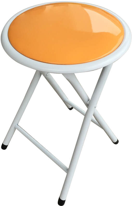 Milani Home Sgabello Slim Arancione Per Interno Sala Da Pranzo Salotto Cucina Ufficio Arancione 30 x 45 x 30 cm