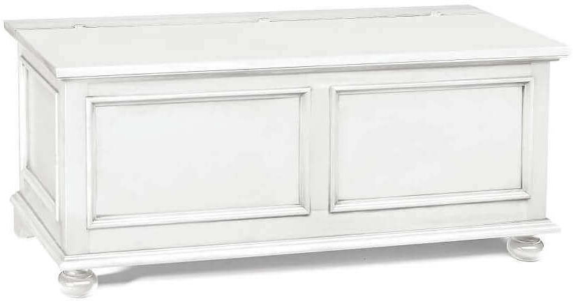 Milani Home Cassapanca Bianca 120 Per Interno Camera Cameretta Sala Da Pranzo Salotto Cucin Bianco 120 x 51 x 44 cm