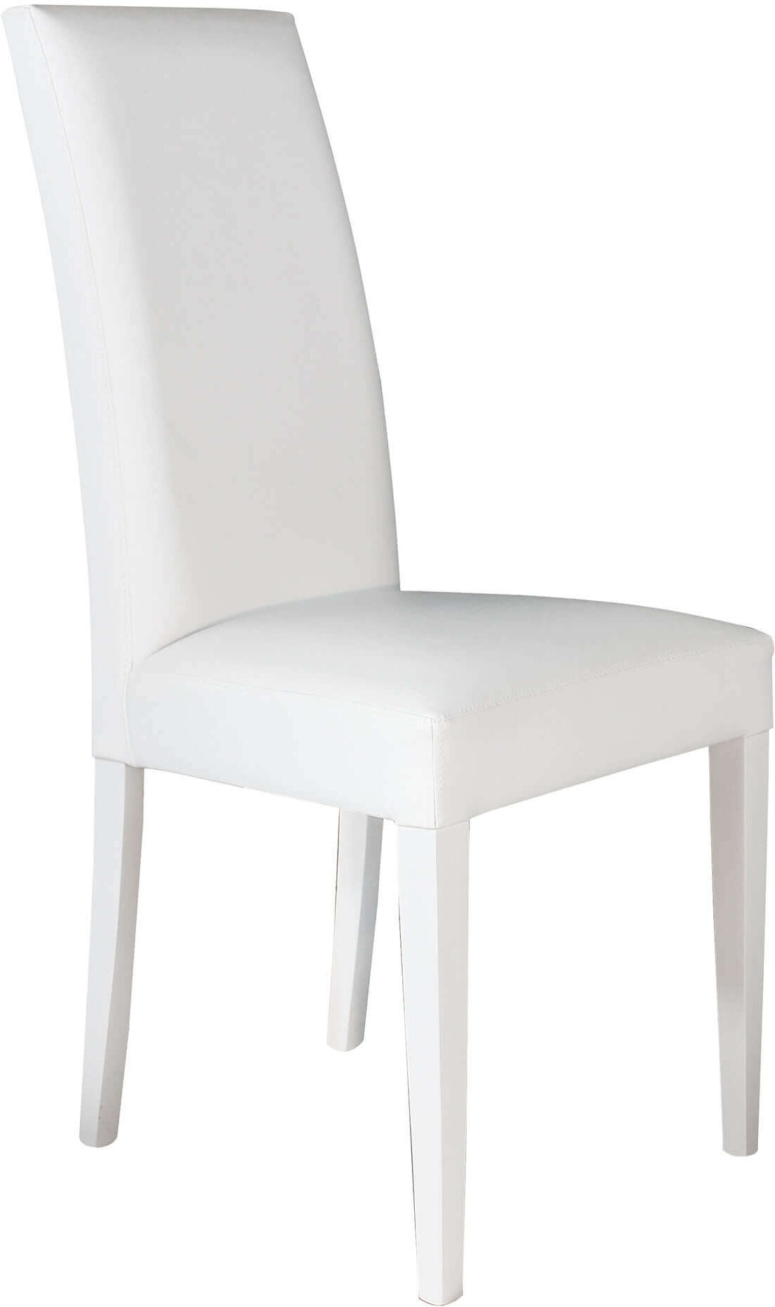 Milani Home Sedia Moderna Di Design Ecopelle Bianca Per Interno Sala Da Pranzo Salotto Cuci Bianco x x cm