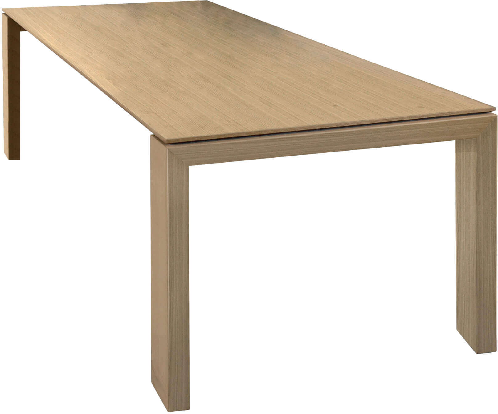 Milani Home Tavolo Da Pranzo Moderno Di Design Allungabile Cm 90x160/200/240 Legno Naturale Marrone 160 x 75 x 90 cm