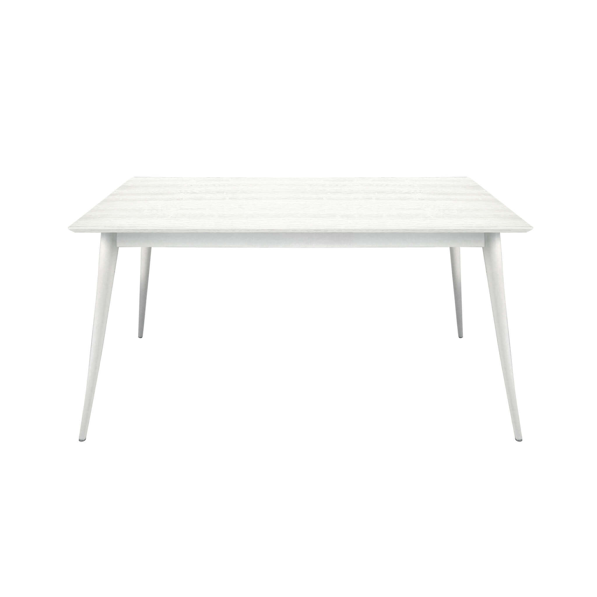 Milani Home Tavolo Da Pranzo Moderno Di Design Allungabile Cm 85x160/210 In Abete Spazzolat Bianco 160 x 75 x 85 cm