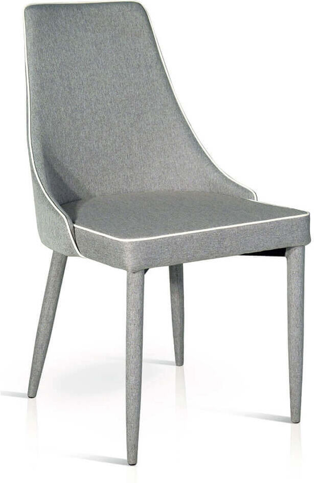 Milani Home Sedia Moderna Di Design In Tessuto Grigia Idrorepellente Per Arredo Interno Cas Grigio 56 x 92 x 50 cm