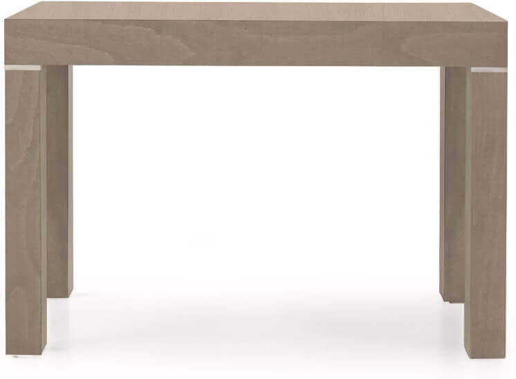 Milani Home Tavolo Da Pranzo Moderno Di Design Allungabile A Consolle Tortora Cm 110x50/100 Tortora 110 x 75 x 50 cm