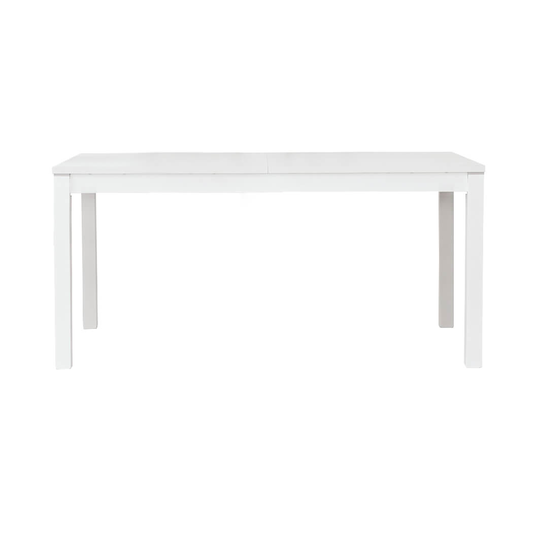 Milani Home Tavolo Da Pranzo Moderno Di Design Allungabile Frassinato 90x160/203/246 Bianco 160 x 75 x 90 cm