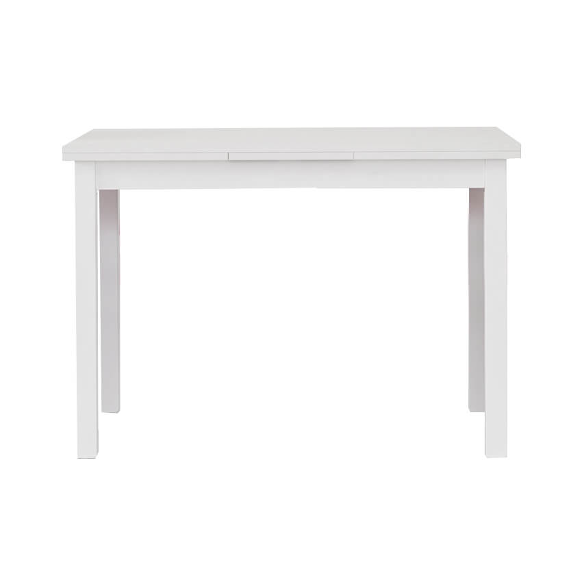 Milani Home Tavolo Da Pranzo Moderno Di Design Allungabile Frassinato 70x110/150/190 Bianco 110 x 75 x 70 cm