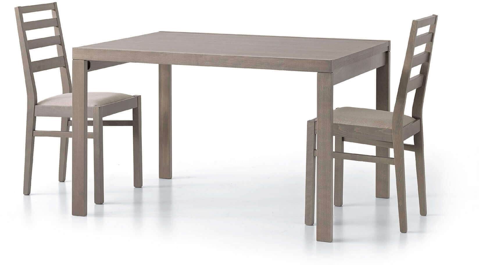 Milani Home Tavolo Da Pranzo Moderno Di Design Allungabile A Libro 90x120/240 Tortora 120 x 75 x 90 cm