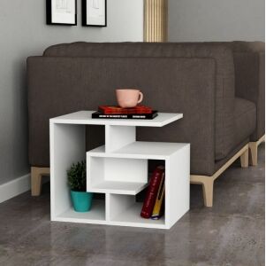 Relax e Design MOBILE, TAVOLINO DIVANO SALOTTO, LIBRERIA, PORTA ACCESSORI  40x54 H.45 (Bianco cons 4 giorni)