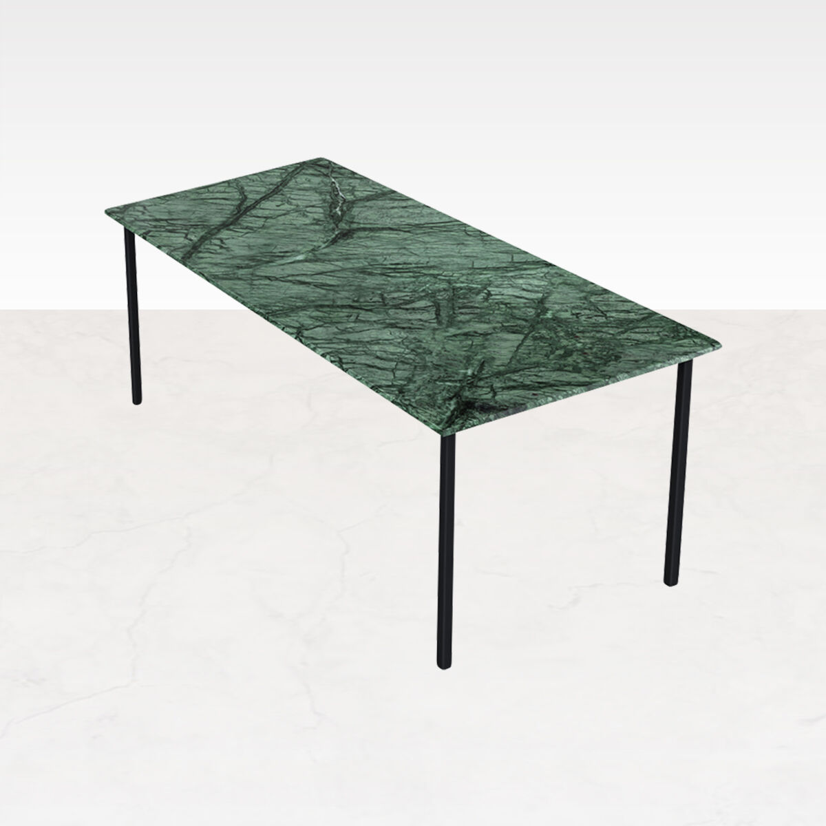 Aime Té Marmeren Eettafel - India Green (4-poot) - 240 x 100 cm  - Gepolijst