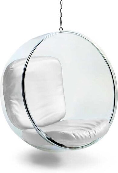 domini lounge stoel Bubble chair transparant helder - b x d x h: 113 x 113 x 65 cm ketting: 200 cm gewicht: 21,5 kg - Acrylaat