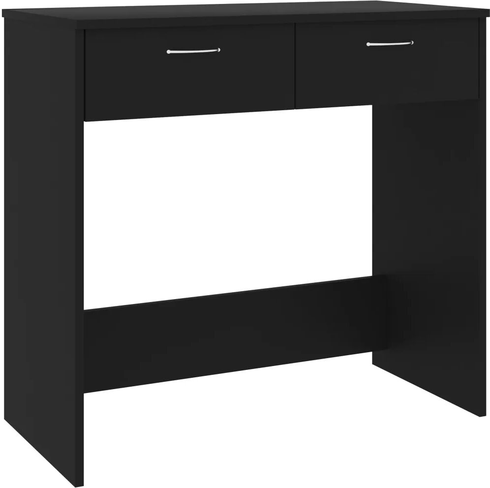 vidaXL Bureau 80x40x75 cm spaanplaat zwart