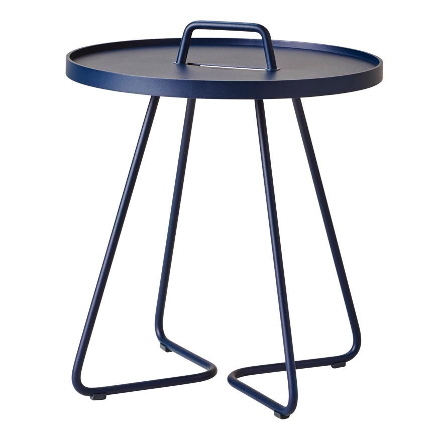 Cane-Line On-the-move bijzettafel S midnight blauw