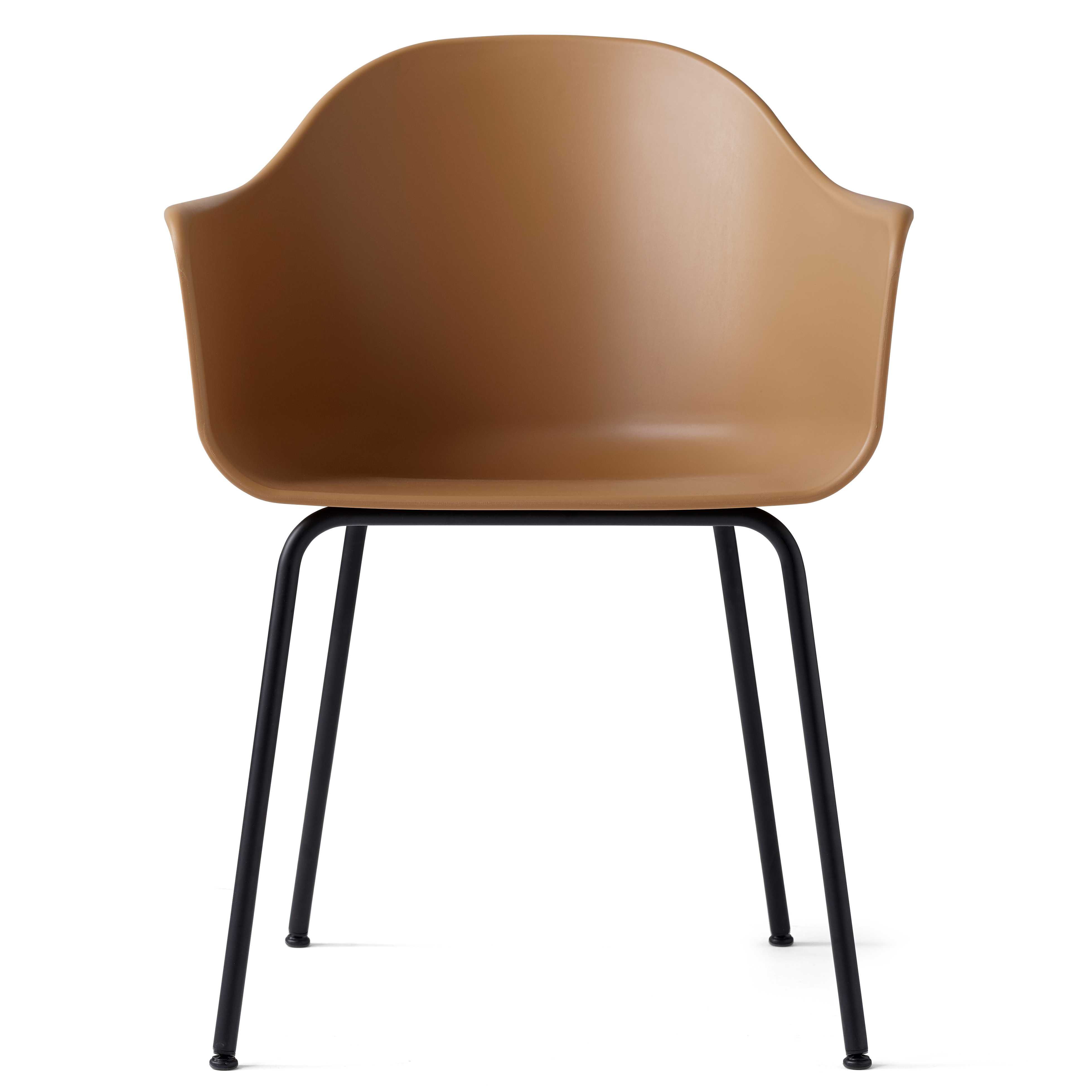 Menu Harbour Chair stoel khaki met onderstel zwart staal