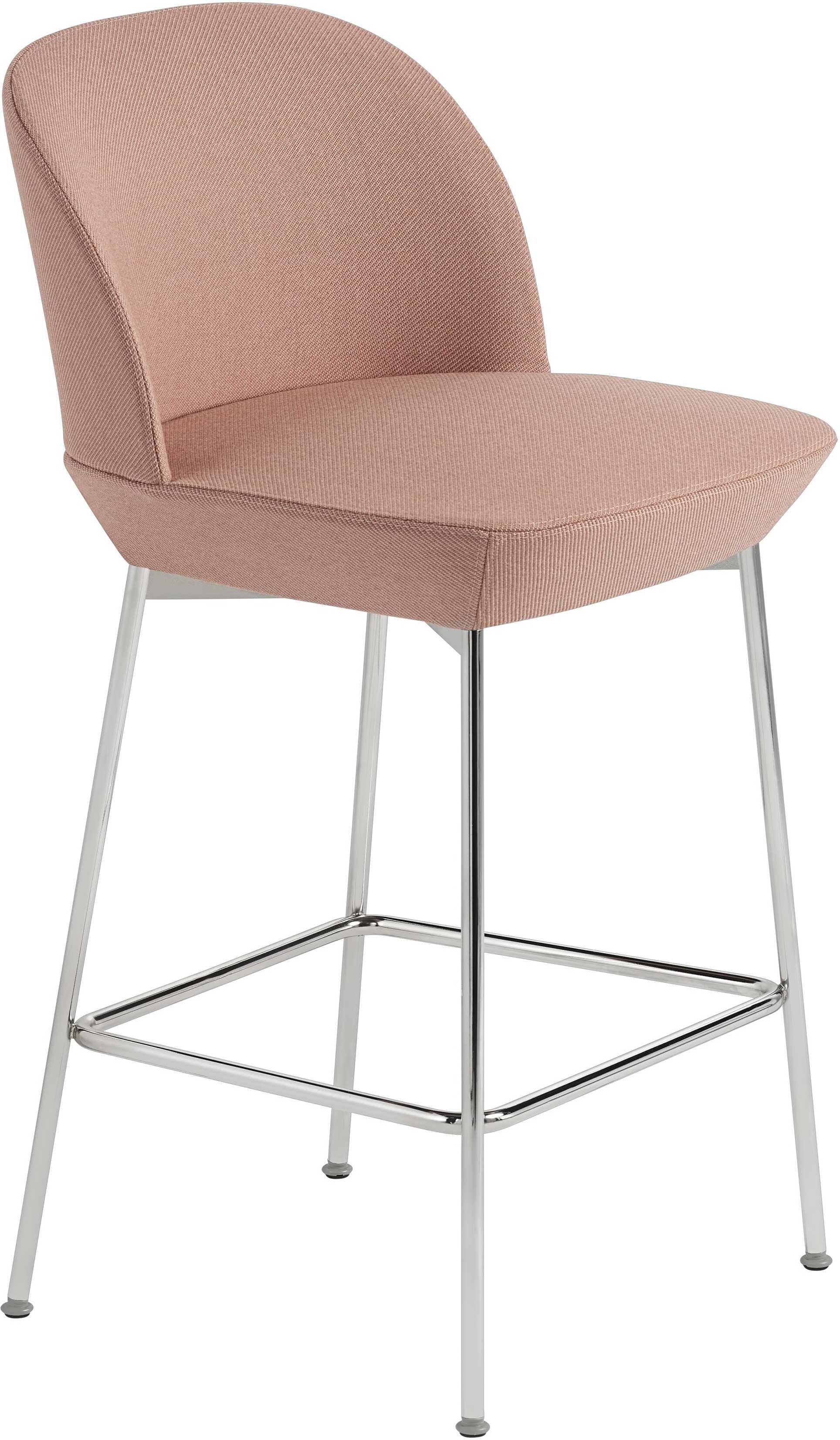 Muuto Oslo barkruk 65cm Twill Weave 530/Chrome