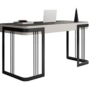 GZNXQEEK Computerbureaus Moderne Lichte Luxe Studeerkamer 1,1 m 1,2 m 1,4 m 1,6 m Rock Board Bureau Minimalistisch Bureau Met Lade voor Thuiskantoor, Grote Monitor Stand Werkstation Kantoorbureaus