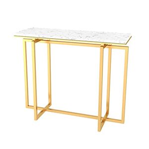 LEEBERTY Consoletafel marmeren consoletafel, eenvoudige woonkamerbanktafel, balkon opbergtafel, slaapkamer bloemenstandaard, woninginrichtingsset (kleur: B) (C)