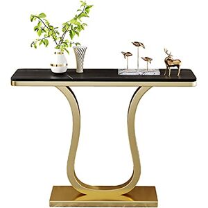 LEEBERTY Consoletafel Rock Console Tafel, Metalen Wandtafel, Woonkamer Decoratie Tafel 90 × 31,8 × 90 cm