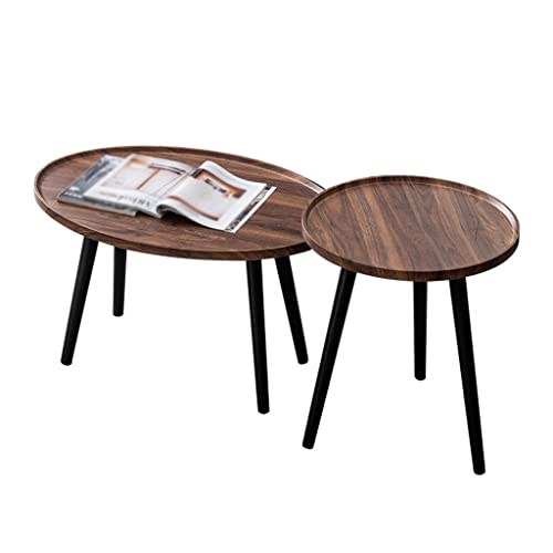 ENGENDER Koffietafel Nesten koffietafel 2 stuk set ovale en ronde koffietafel moderne woonkamer decoratie tafel Thee Bureau