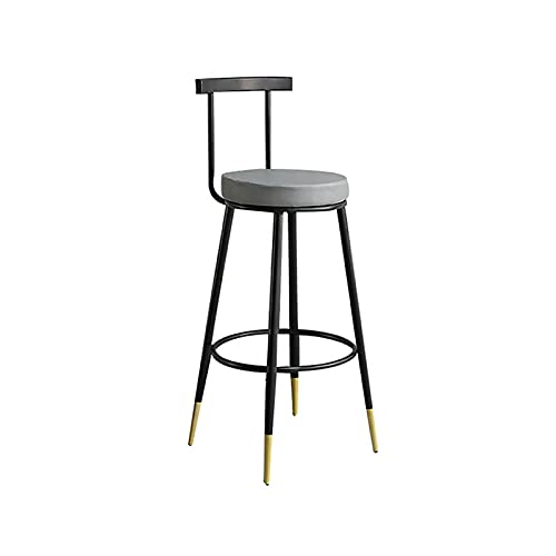 XMDEUR Stoelen voor eetkamer 25,6 inch / 29,5 inch Hoge toonbank Hoge barstoelen met rugleuning Bistro Cafe Barstoelen voor bureau/eetkamer/winkel (zwart 60 cm)