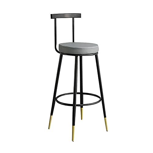 XMDEUR Stoelen voor eetkamer 25,6 inch / 29,5 inch Hoge toonbank Hoge barstoelen met rugleuning Bistro Cafe Barstoelen voor bureau/eetkamer/winkel (zwart 70 cm)