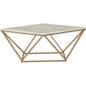 Beliani MALIBU - Salontafel - Beige/Goud - MDF