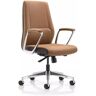 WAOCEO Bureauvoorzitter Mode Kantoormeubilair Bureaustoel Luxe Moderne Studiestoel Luxe Draaistoel Kantoorhefstoel Bureaustoelen (Color : Brown)