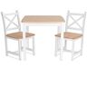 ib style ® XEN Kinderzitgroep   Massiefhout   Stoelhoogte 32cm   Conform EU veiligheidsnormen   1 tafel + 2 stoelen