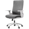 WAOCEO Bureauvoorzitter Bureaustoel Rugleuning Computerstoel Comfortabele, zittende, ergonomische gaasdraaistoel Conferentiestoel Bureaustoelen (Color : Gris)