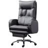 WAOCEO Bureauvoorzitter Comfortabele zittende bureaustoel Huishoudelijke liggende computerstoel Luie fauteuil Microfiber PU lederen draaistoel Bureaustoelen (Color : Gris)