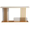 LEEBERTY Consoletafel, metalen console-kast, rotsbank, wandtafel voor ingang, plank in gang, 90 x 29 x 33,4 cm