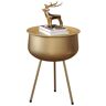 WHYATT Bedside Table for Bedroom, Coffee Table With Metal Frame, Modern Round Bedside Table for Living Room Bedroom (Color : C, Size : B)