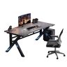 Isuzi Eenvoudig gamedok K-vorm gamer-werkstation, thuiskantoor, bureau, gamer, werkstation, pc-bureau voor thuiskantoor met CPU-standaard, AL 100 cm (A L 100 cm)