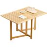 NRNQMTFZ Tavolo Giardino, Aspetto Legno, Pieghevole, Tavolo Pieghevole Salvaspazio per Cucina e Salotto, Tavolo Pieghevole Scrivanie per computer (90 cm/35,4 inch, houtkleur)