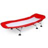 ZURBAQD Loungestoel Volwassen opvouwbare loungestoel Kantoorloungestoel Eenpersoonsbed Siesta Sleep Opvouwbare loungestoel (kleur: rood) (rood) Warm as ever