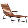 TEKEET Buitenmeubilair-Outdoor Deck Chair Solid Acacia Hout-Meubilair
