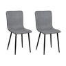HOMYLIN Chair, Fabrics, grijs, 40 x 38 x 86 cm