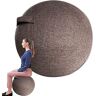 IMBROS Oefenbalstoel voor kantoor en bureau, yogastoel met stabiliteitsbalhoes, yogabalbureaustoel 55/65/75cm yogabalstoelhoes