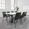 Generic Conferentietafel SET 8 personen - Agenda + Profim Ana, Bureaublad Wit, Stoel Black / Graphite / Dark Green