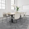 Generic Conferentietafel SET 8 personen - Agenda + Profim Noor, Bureaublad Eiken, Stoel Metal Silver / Vanilla / Light Grey