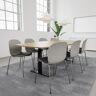 Generic Conferentietafel SET 8 personen - Agenda + Profim Noor, Bureaublad Eiken, Stoel Metal Silver / Misty Grey / Dark Grey