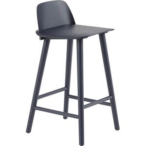 Muuto Nerd Bar Stool, 65 Cm, Midnight Blue