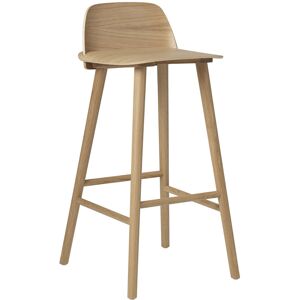 Muuto Nerd Bar Stool, H:75cm, Oak