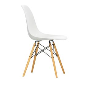 Vitra Eames Plastic Chair Dsw - 04 White - Golden Maple