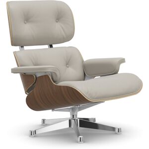 Vitra Lounge Chair, White-Pigmented Walnut Polished Base, Leather Cat.  Leather Premium 73