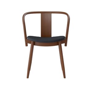 Massproductions Icha Chair, Black Stained Beech, Fabric D, Elmo Leather Soft 1 01061