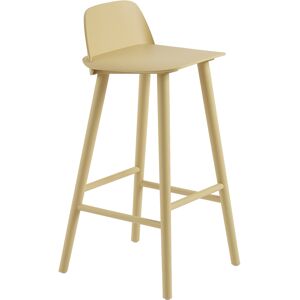 Muuto Nerd Bar Stool, 75 Cm, Sand Yellow