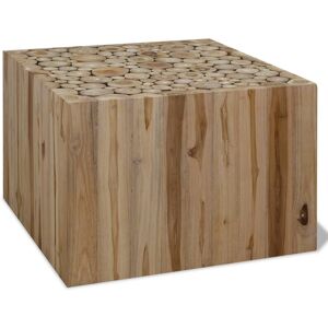 vidaXL Salongbord ekte teak 50x50x35 cm